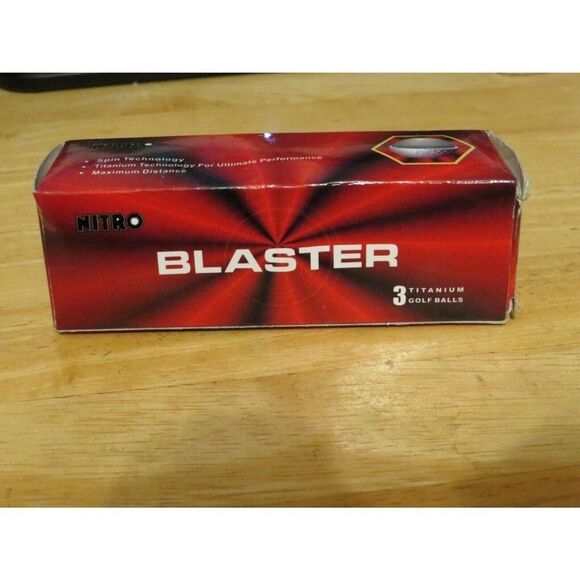Nitro Blaster Titanium Golf Balls #1 Package of 3 - Picture 2 of 3